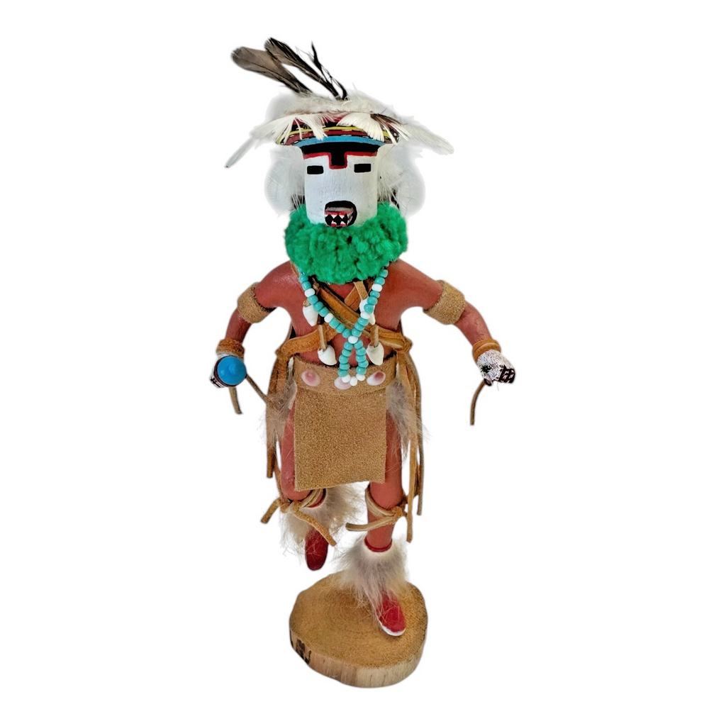 Vintage Hand Carved Native American Hopi Deer Kachina (Signed, M Nelson)