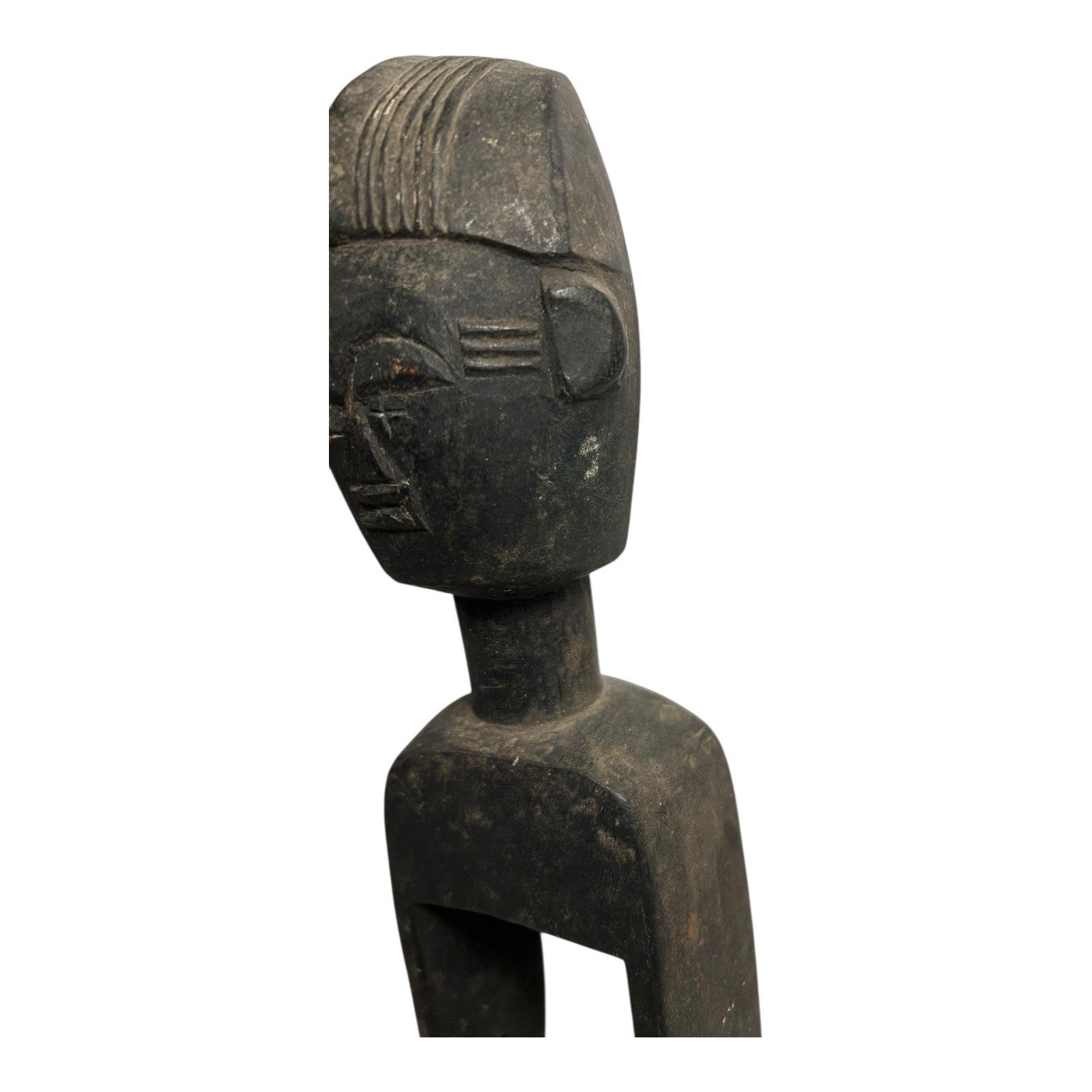 Antique Hand Carved African Baule Tribal Art Heddle Pulley