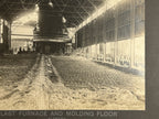 Antique Large Cabinet Card Early Photograph Blast Furnace Owned by Mike Wolfe