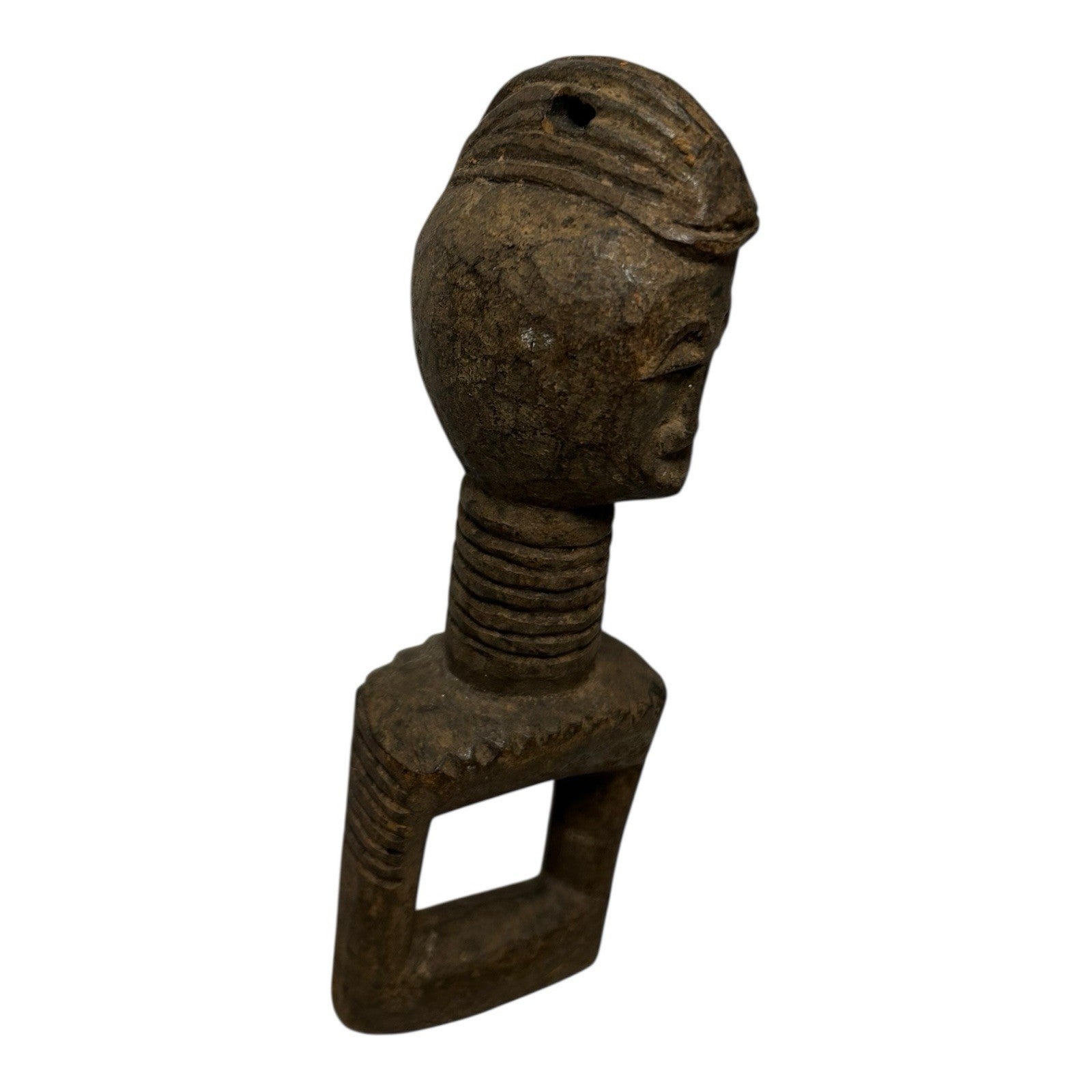 Antique Hand Carved African Baule Tribal Art Heddle Pulley