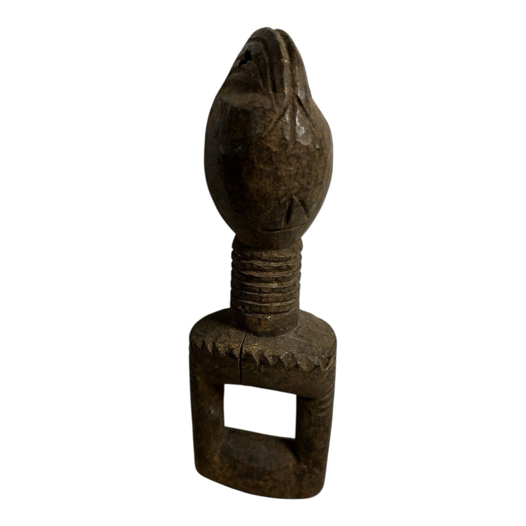 Antique Hand Carved African Baule Tribal Art Heddle Pulley