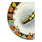 Vintage Bopla Langenthal Swiss Ceramic Bowl - Abstract Pop Art Border