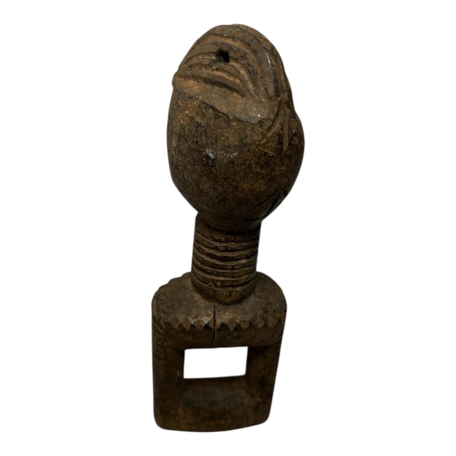 Antique Hand Carved African Baule Tribal Art Heddle Pulley