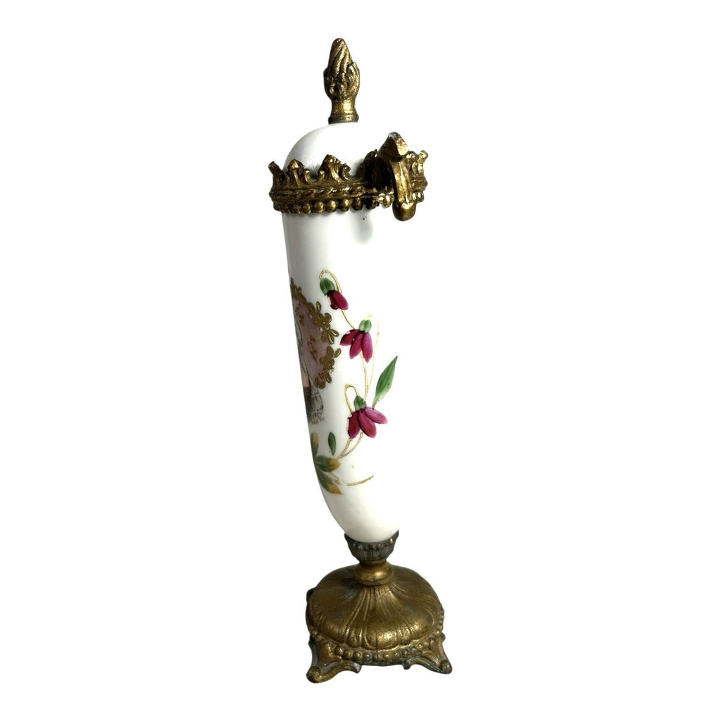 Antique French Porcelain Sevres Style Hand Painted Portrait Vase