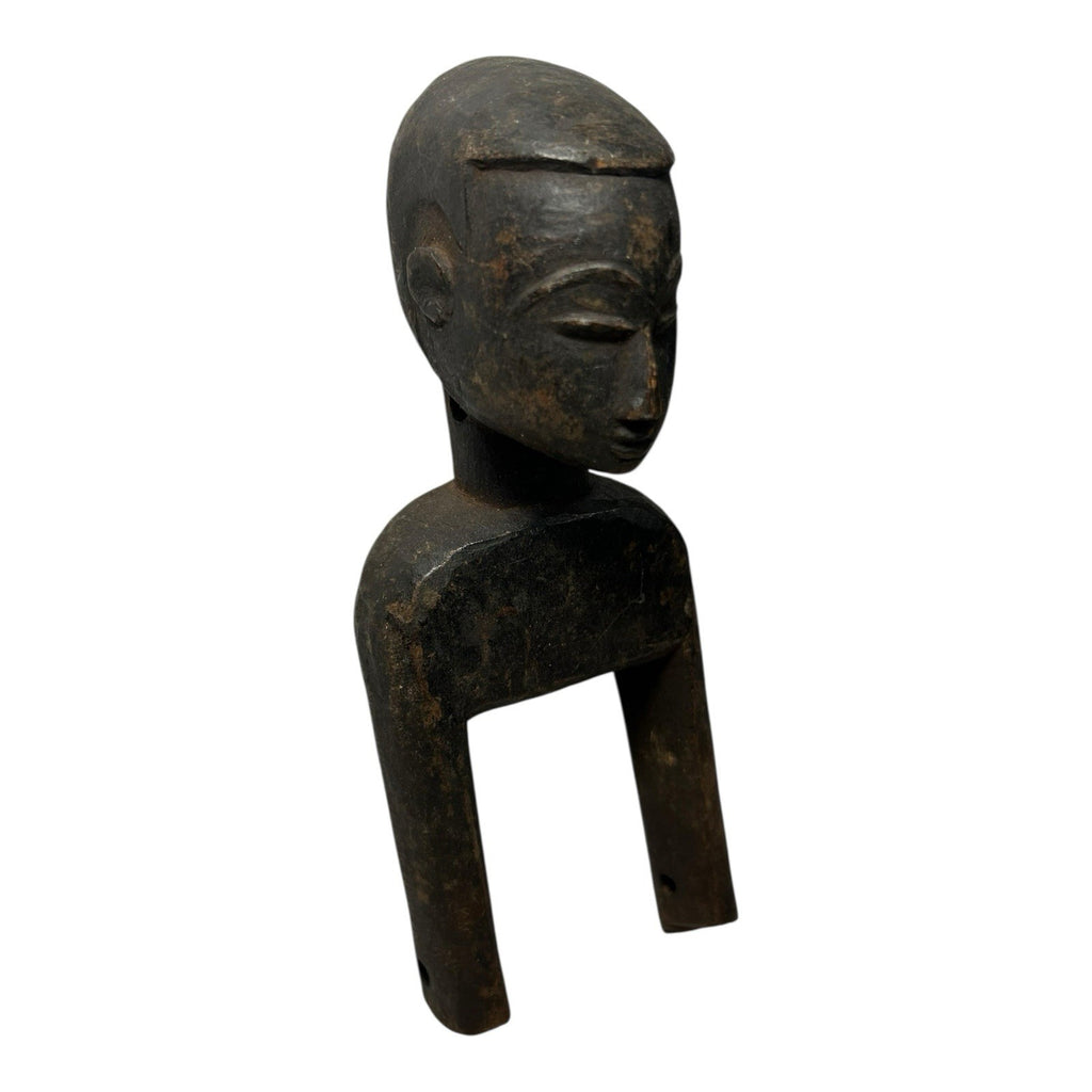 Antique Hand Carved African Baule Tribal Art Heddle Pulley