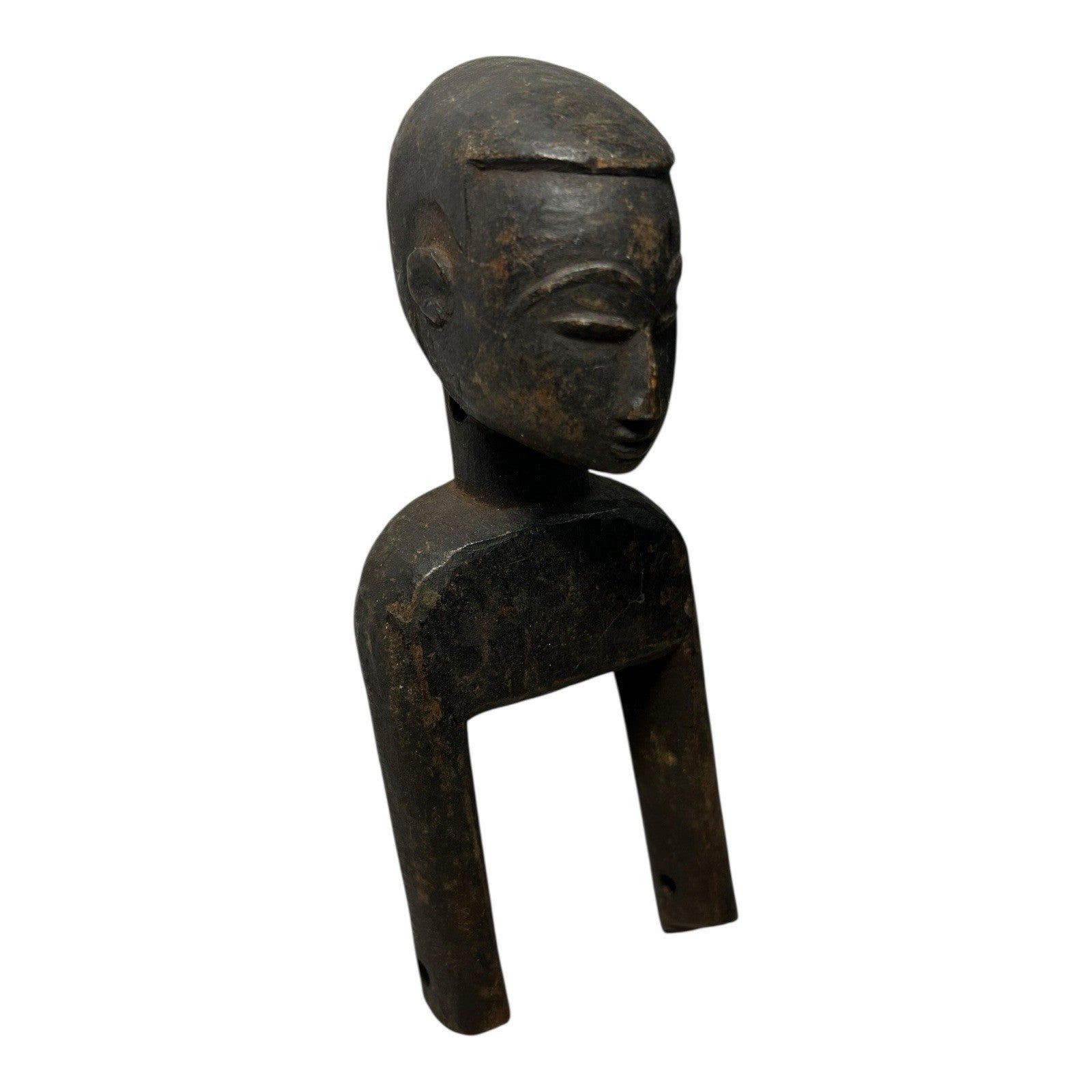 Antique Hand Carved African Baule Tribal Art Heddle Pulley