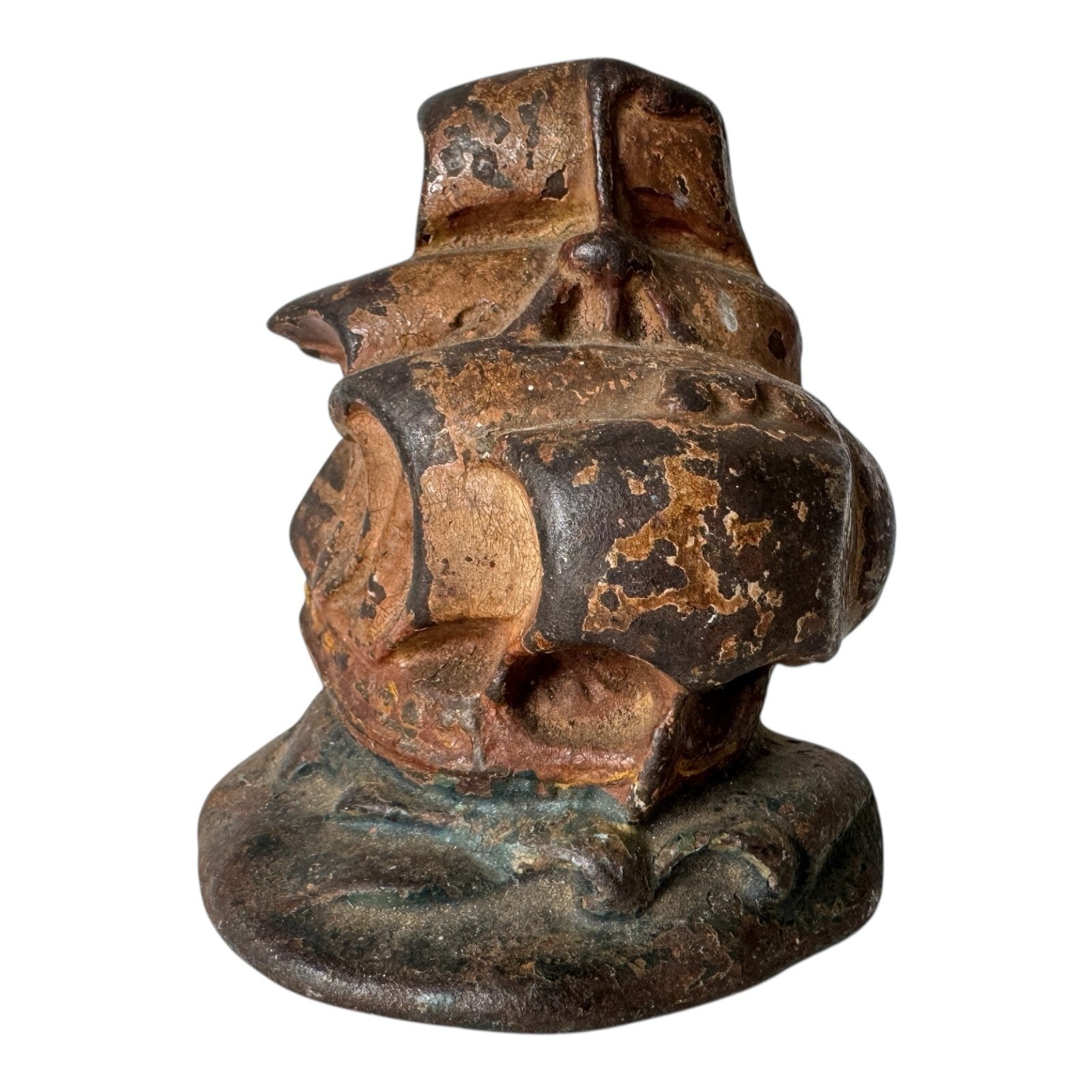 Antique Cast Iron Sailing Ship Doorstop or Bookend – Nautical Decor