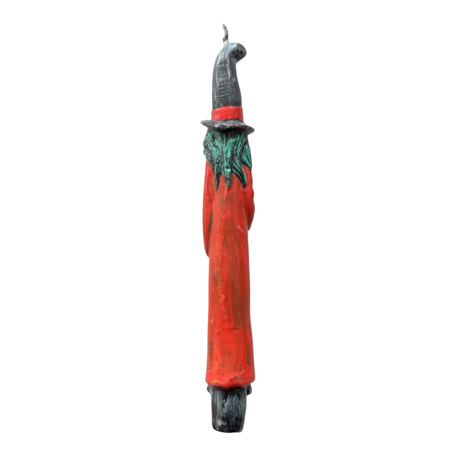 Vintage Halloween Gurley Style Witch Candle with Broom
