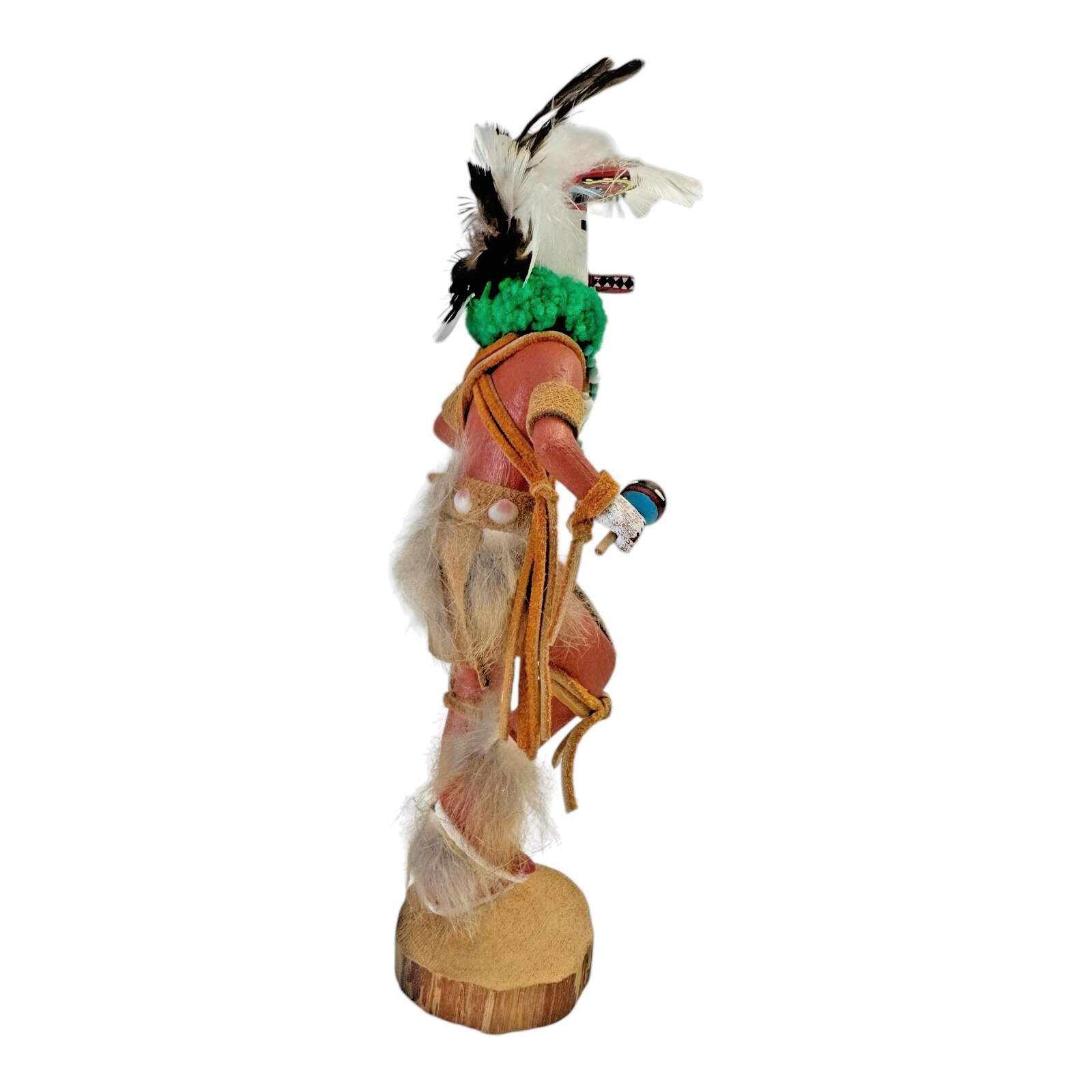 Vintage Hand Carved Native American Hopi Deer Kachina (Signed, M Nelson)