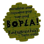 Vintage Bopla Langenthal Swiss Ceramic Bowl - Abstract Pop Art Border