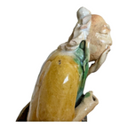 Antique Yellow Glazed Chinese Export Ceramic Pottery Mudman Figurine