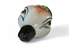 Antique Staffordshire Porcelain Fox & Foliage Stirrup Cup