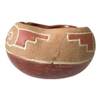 Vintage Native American San Juan Pottery Bowl – Geometric Design