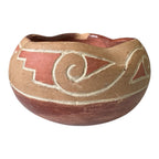 Vintage Native American San Juan Pottery Bowl – Geometric Design