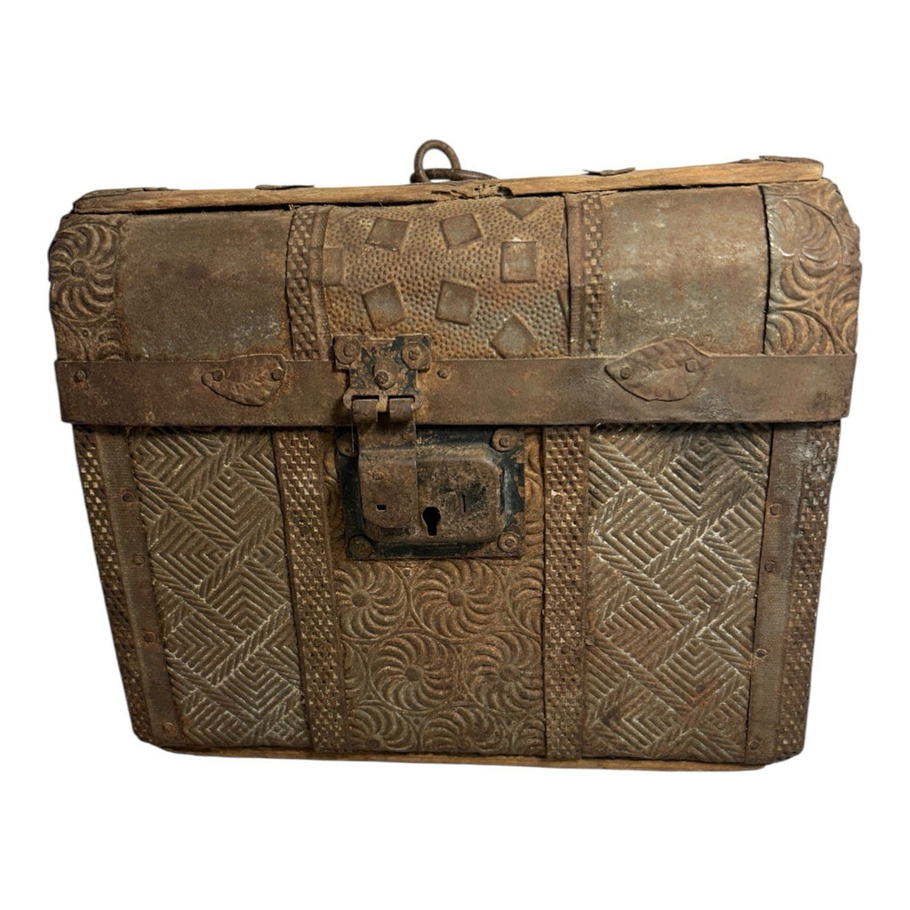 Antique Early 19th Century Mexican Folk Art Box