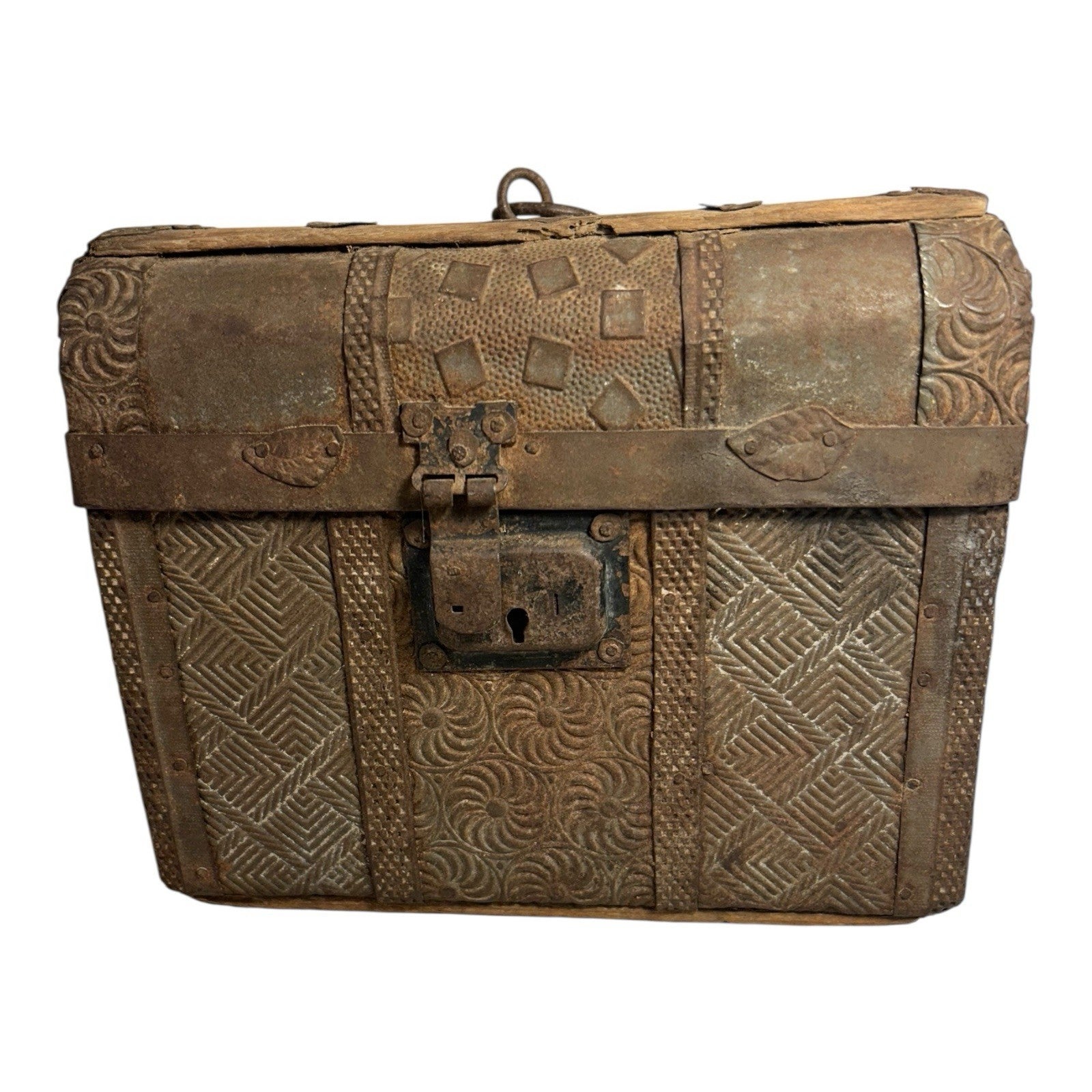 Antique Early 19th Century Mexican Folk Art Box