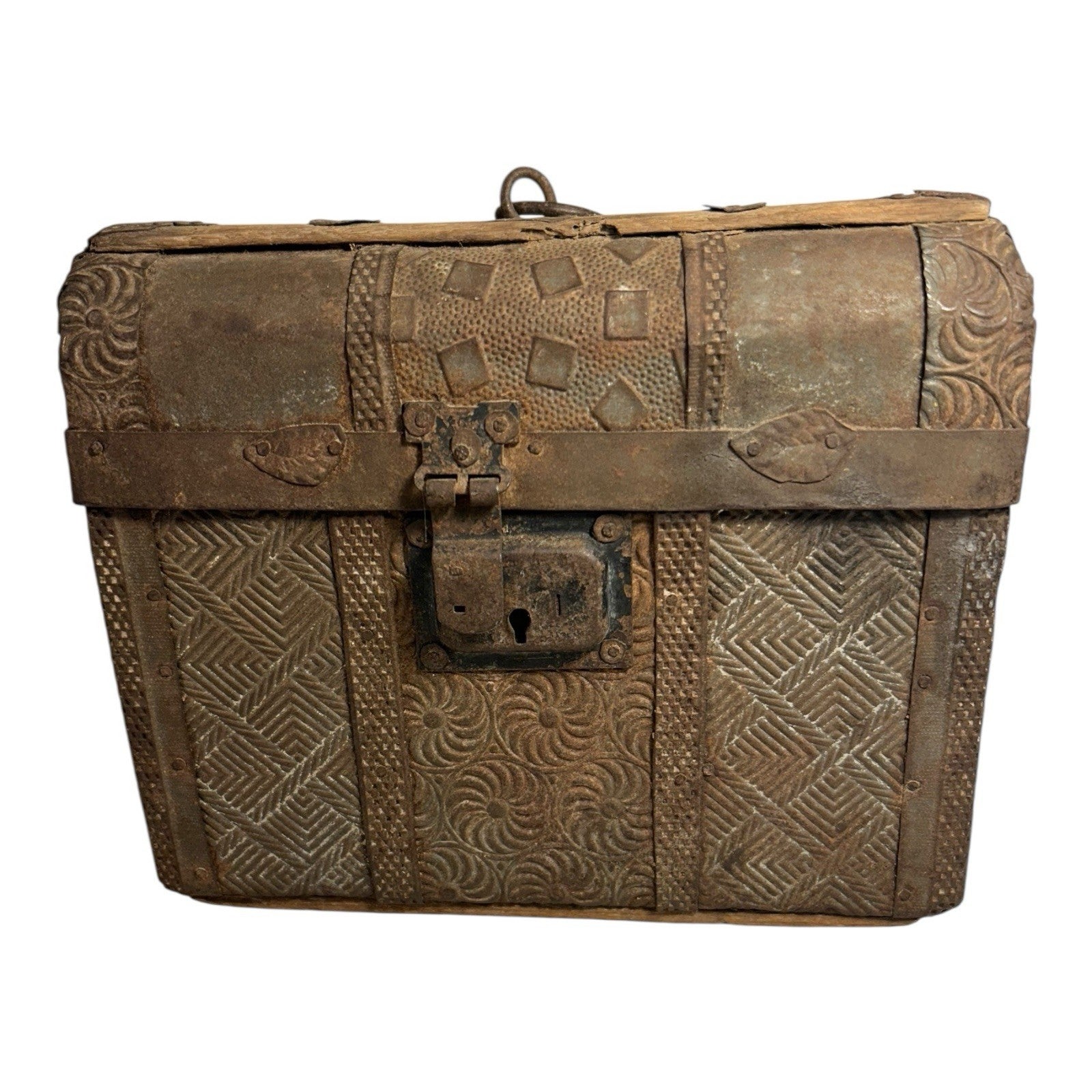 Antique Early 19th Century Mexican Folk Art Box