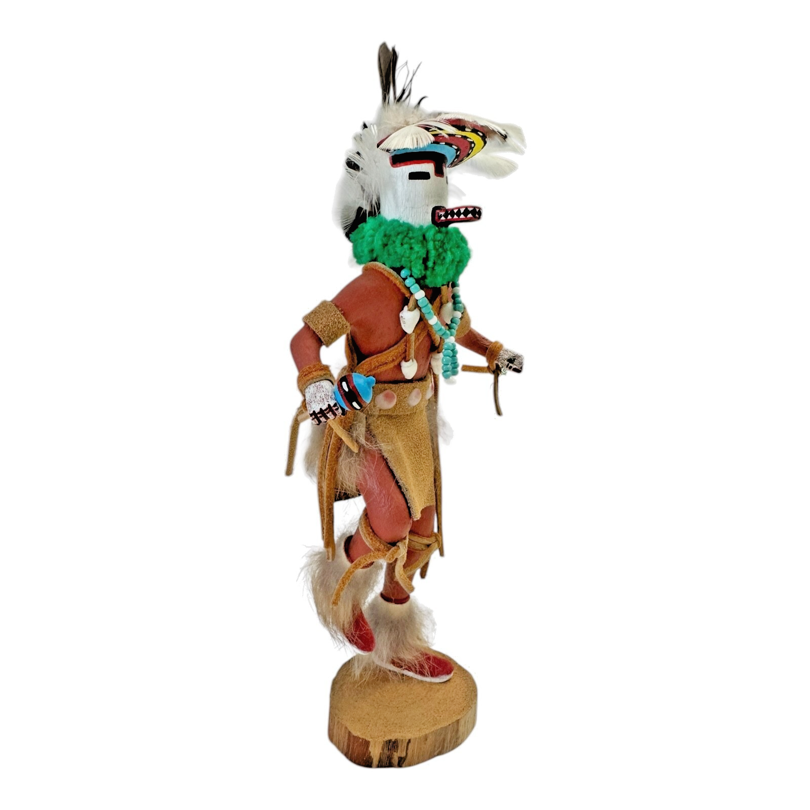 Vintage Hand Carved Native American Hopi Deer Kachina (Signed, M Nelson)