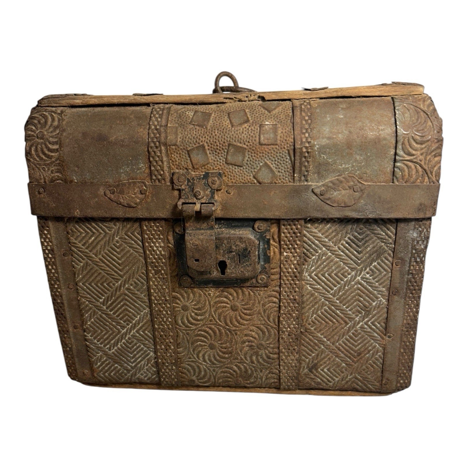 Antique Early 19th Century Mexican Folk Art Box
