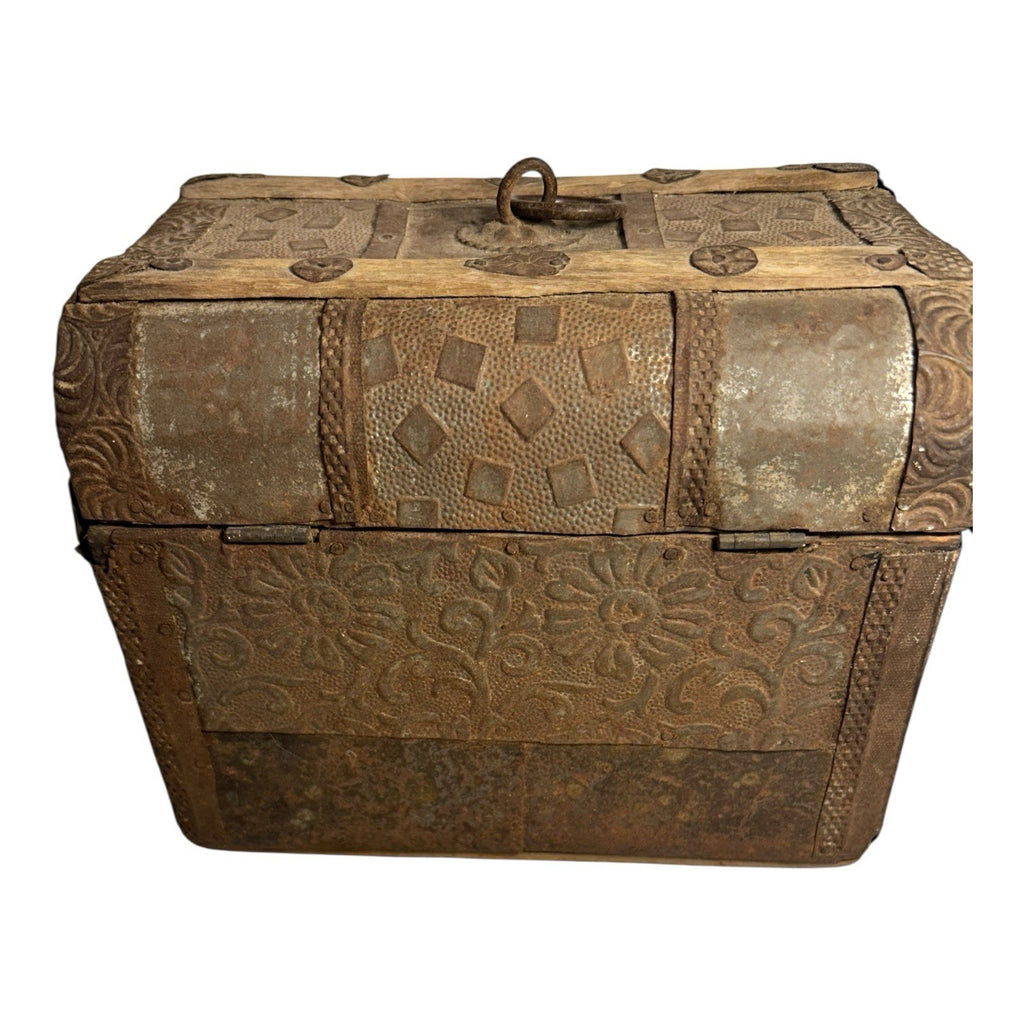 Antique Early 19th Century Mexican Folk Art Box
