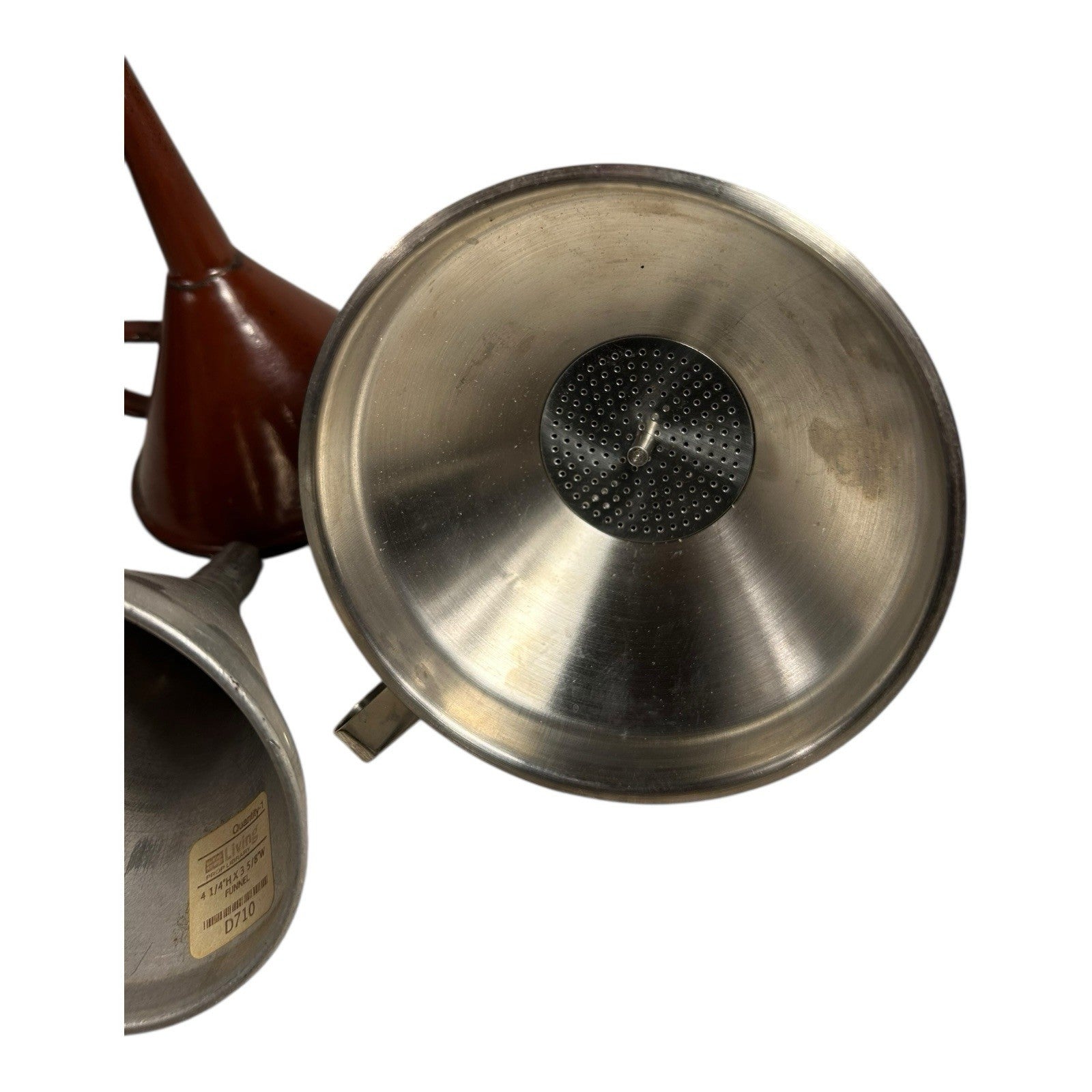 Vintage Set of 3 Kitchen Funnels Owned by Martha Stewart at Turkey Hill Kitchen