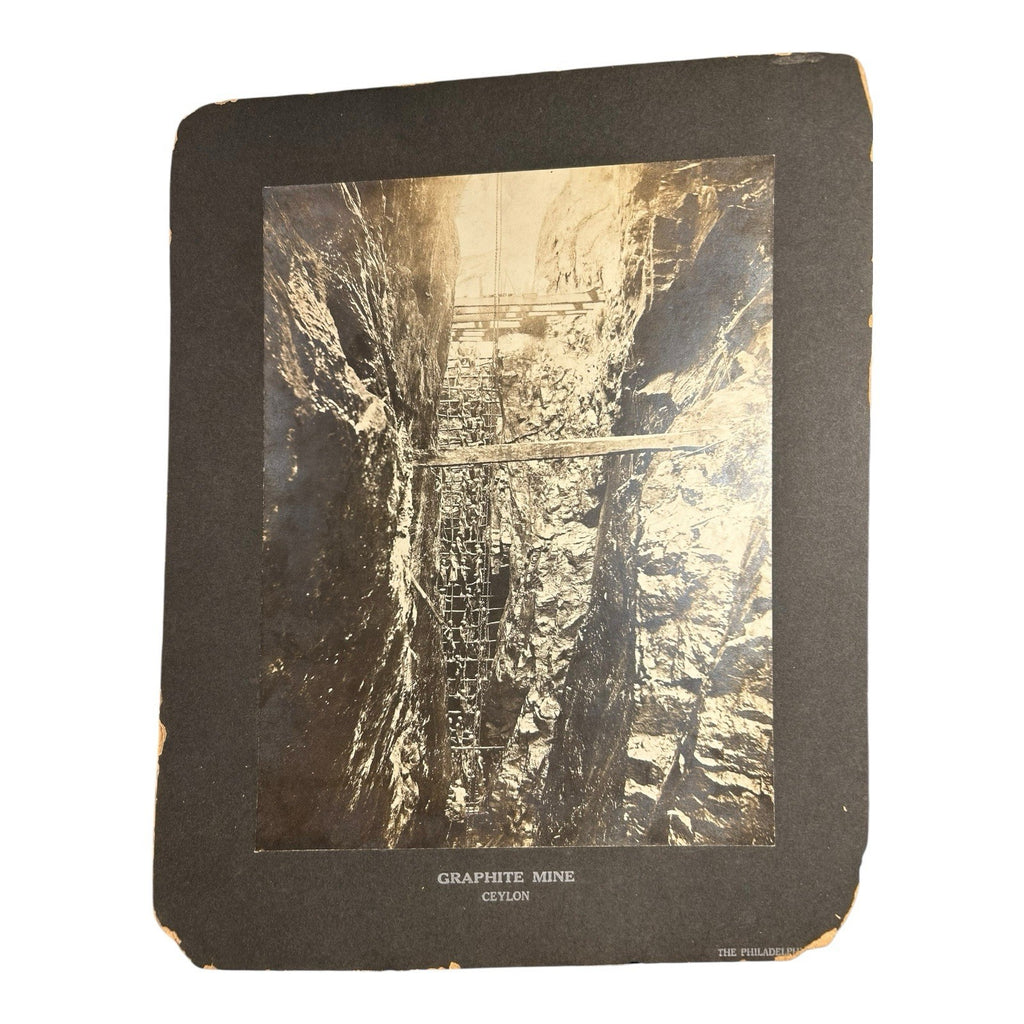 Antique Large Cabinet Card Early Photograph Graphite Mine Owned Mike Wolfe