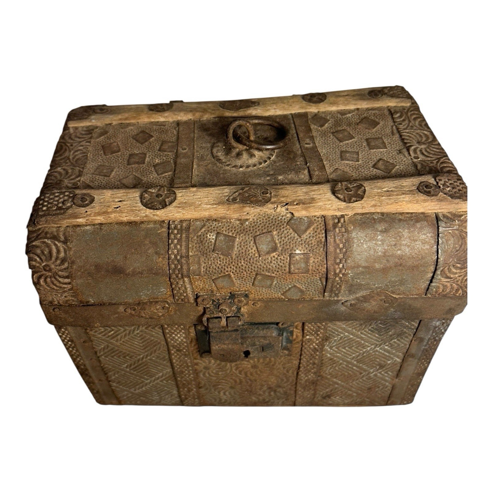 Antique Early 19th Century Mexican Folk Art Box