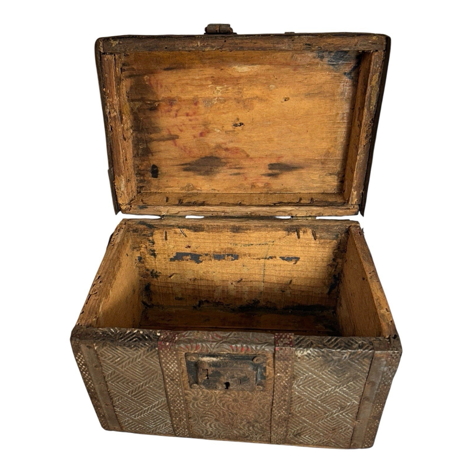 Antique Early 19th Century Mexican Folk Art Box