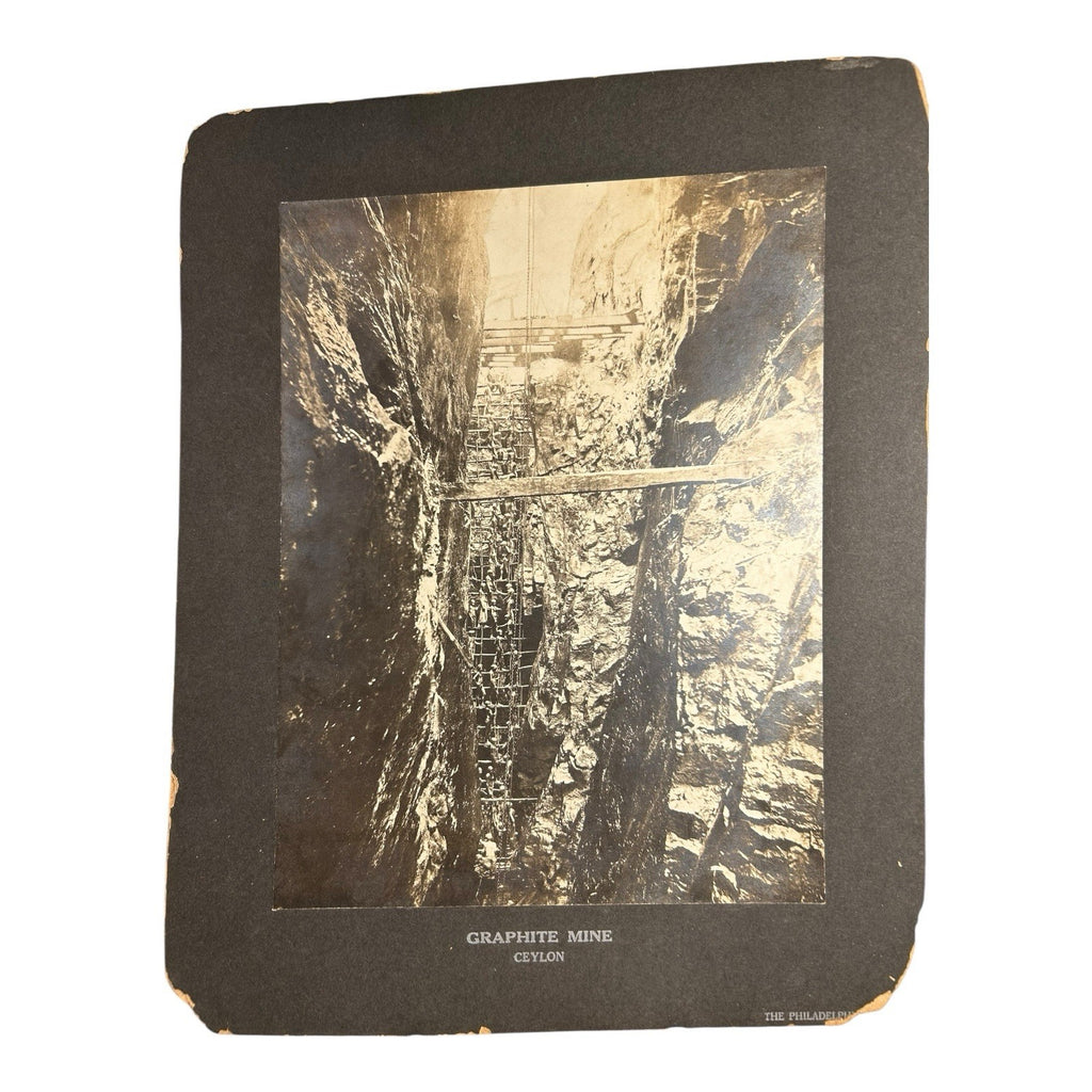 Antique Large Cabinet Card Early Photograph Graphite Mine Owned Mike Wolfe
