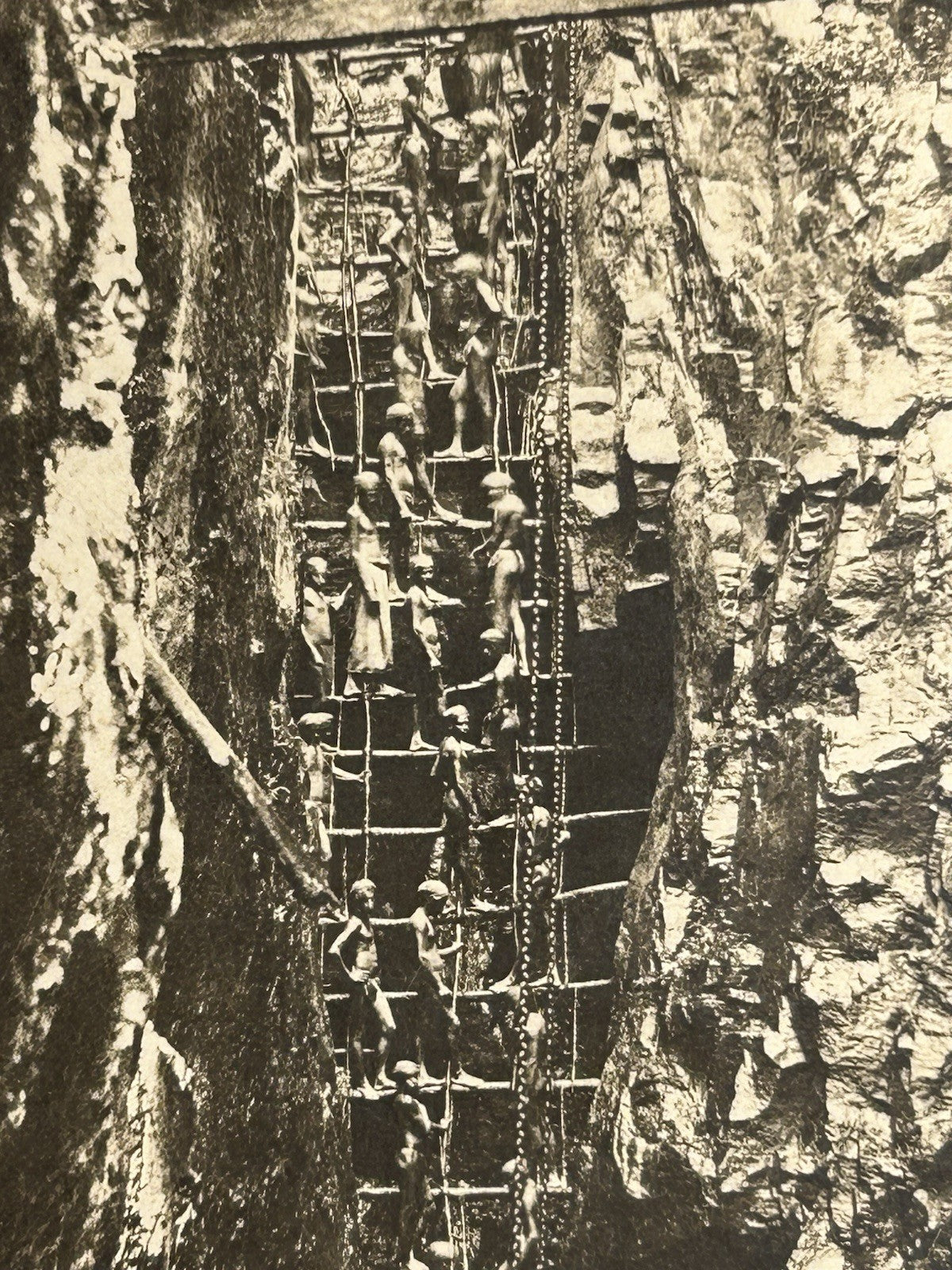 Antique Large Cabinet Card Early Photograph Graphite Mine Owned Mike Wolfe