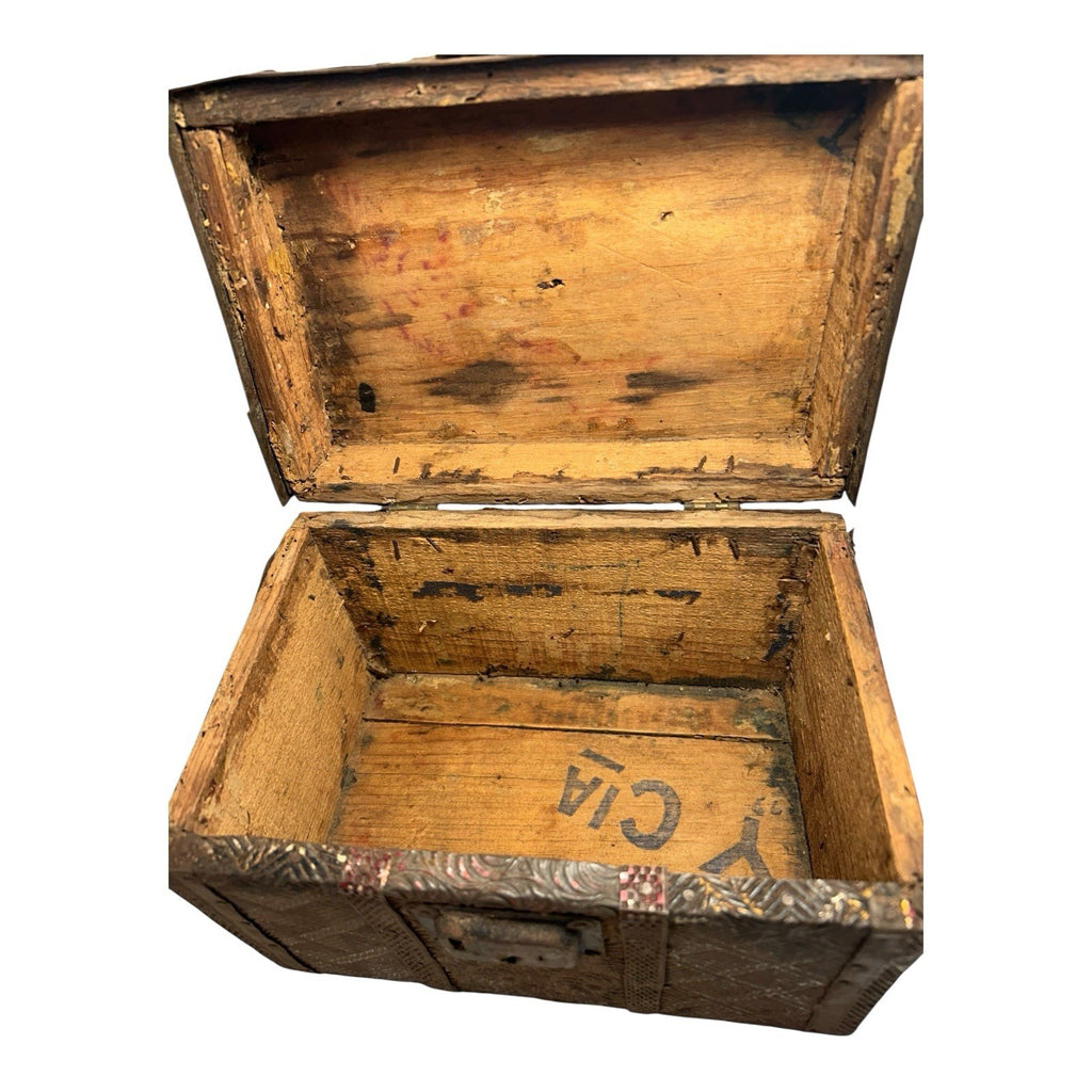 Antique Early 19th Century Mexican Folk Art Box