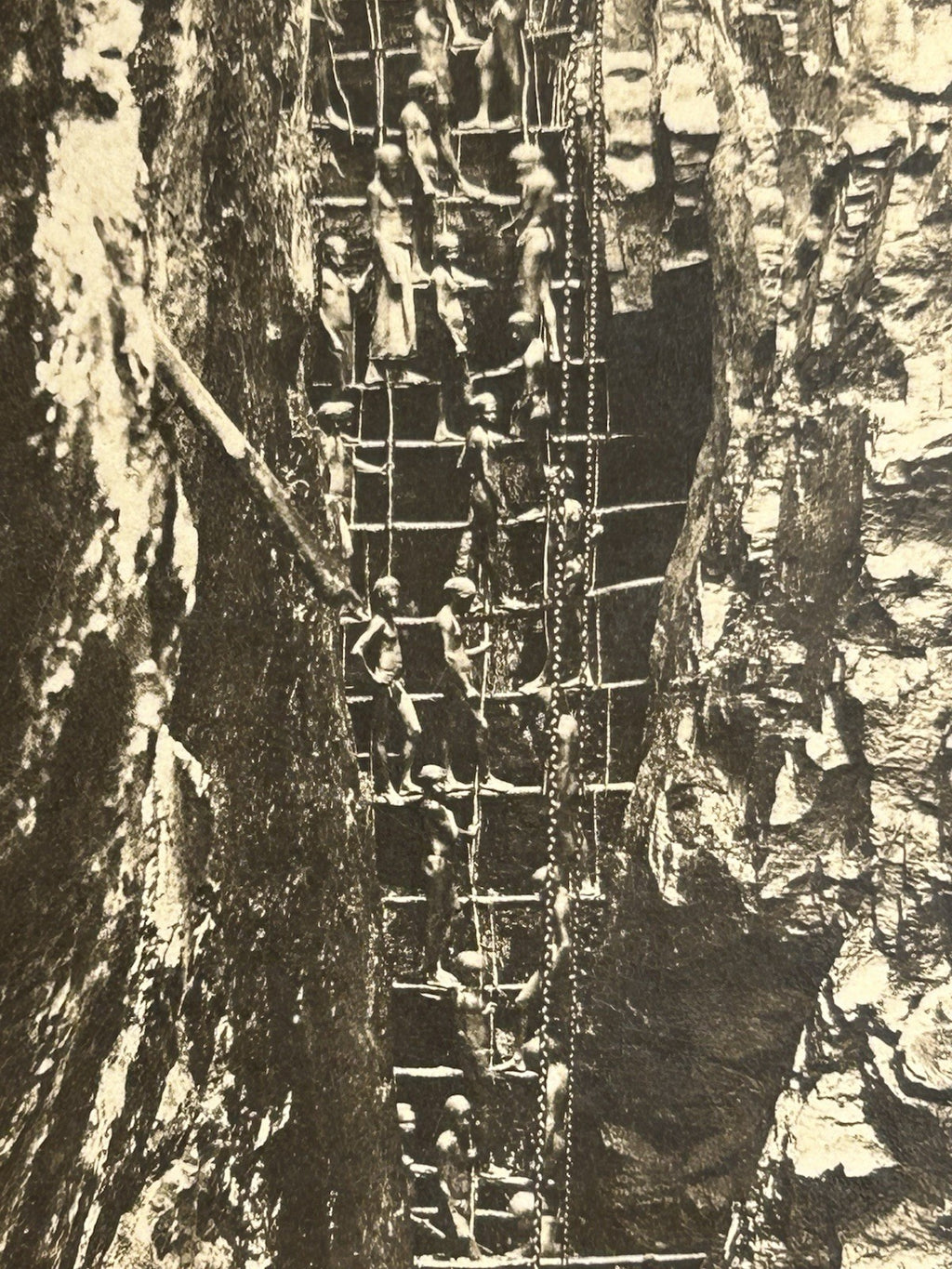 Antique Large Cabinet Card Early Photograph Graphite Mine Owned Mike Wolfe