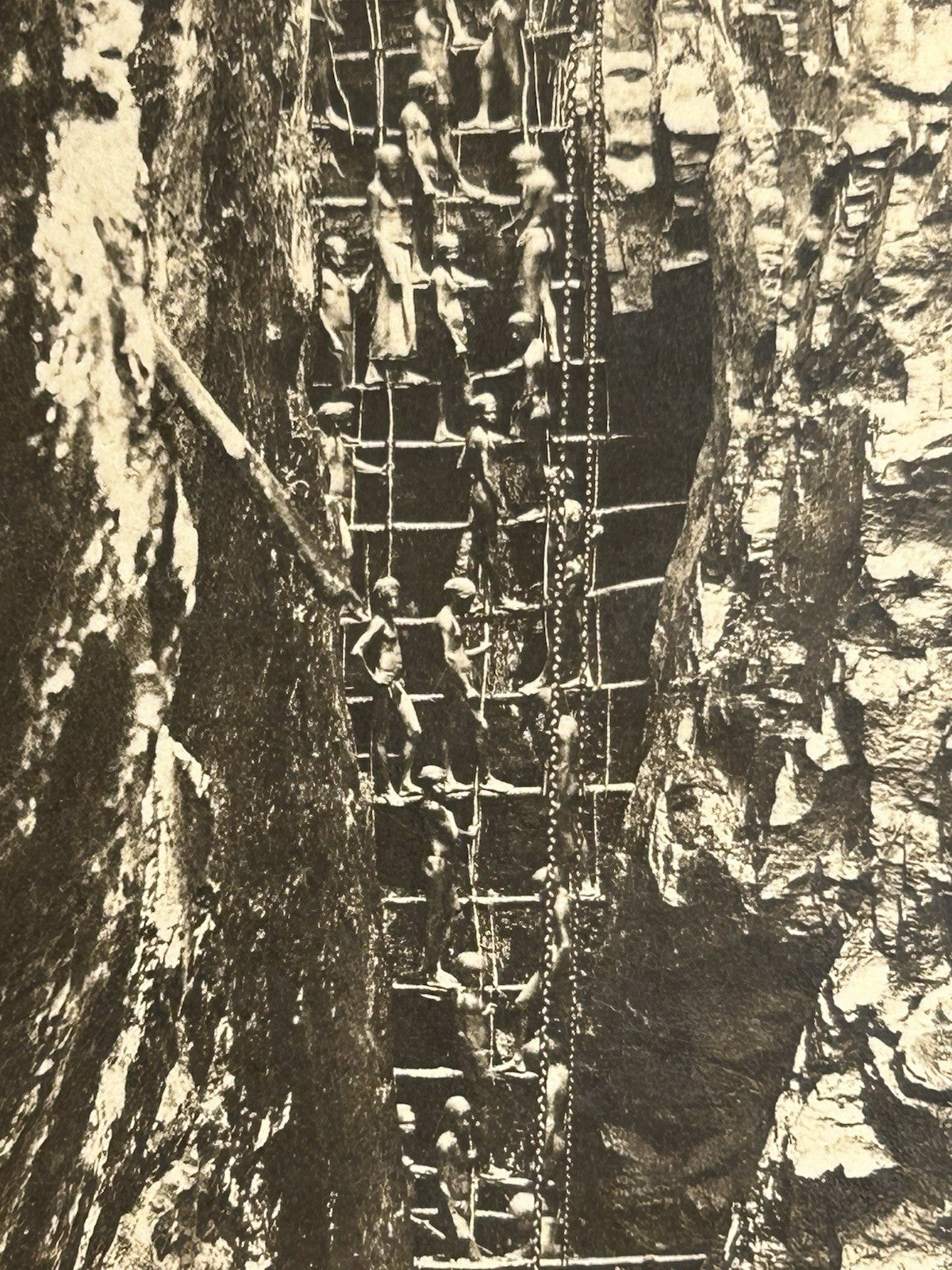 Antique Large Cabinet Card Early Photograph Graphite Mine Owned Mike Wolfe