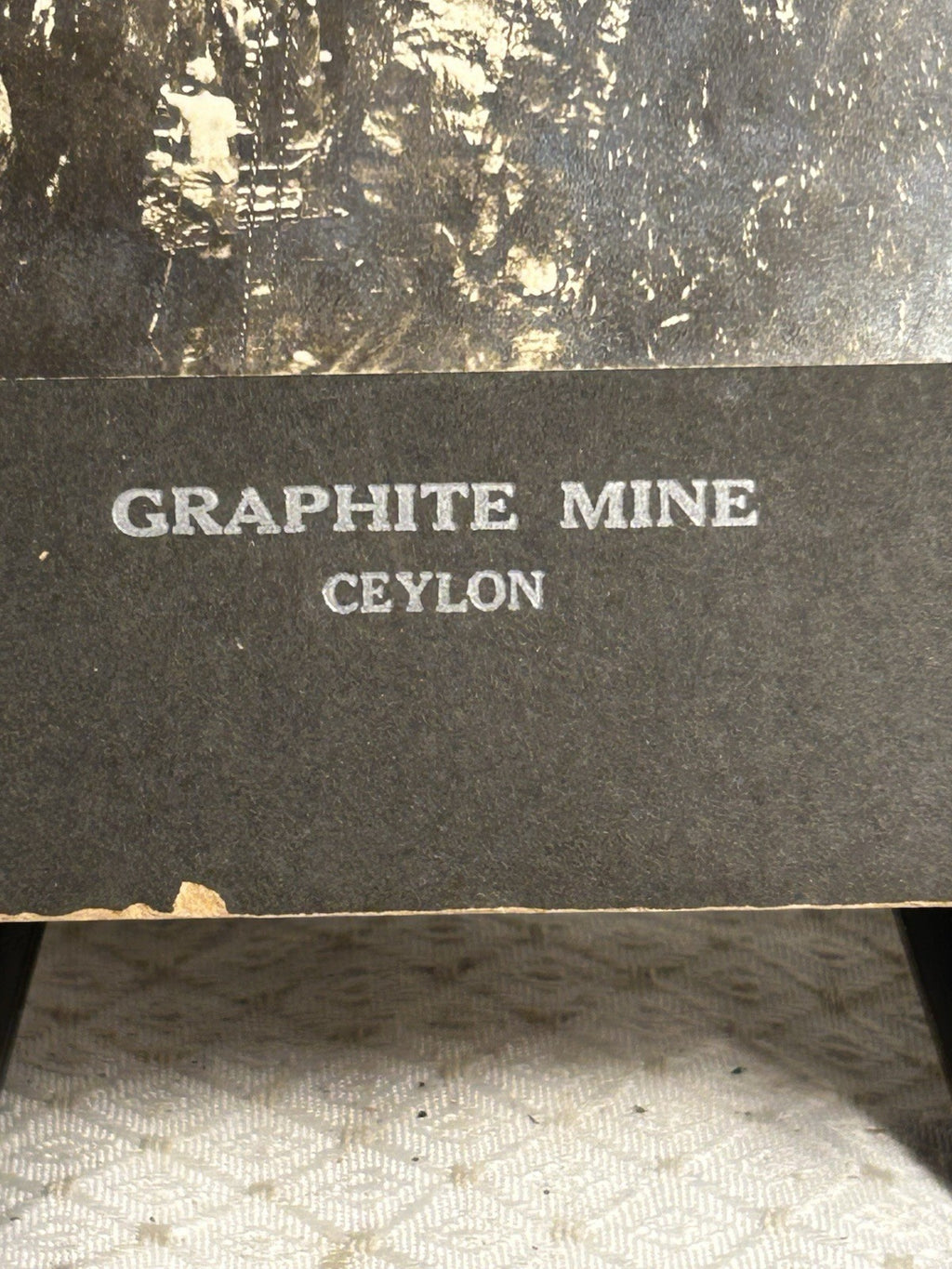 Antique Large Cabinet Card Early Photograph Graphite Mine Owned Mike Wolfe