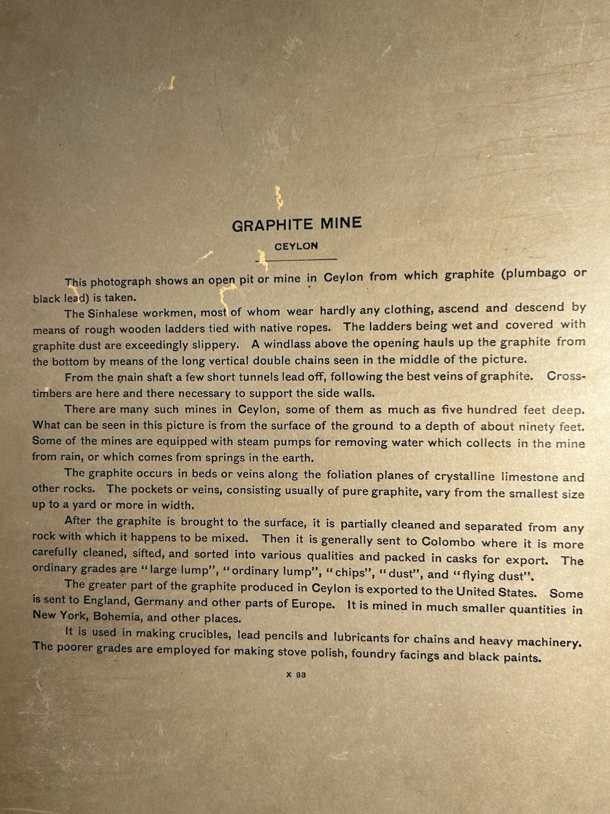 Antique Large Cabinet Card Early Photograph Graphite Mine Owned Mike Wolfe