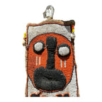 Vintage Hand Made African Nigerian Halloween Beaded Wall Hanging Sash
