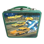 Vintage 1975 Aladdin Drag Strip Metal Lunchbox with Thermos