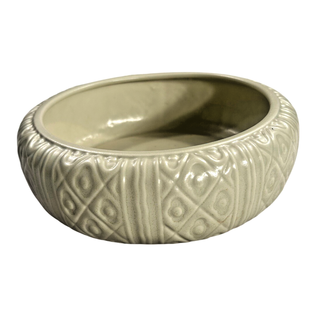 Vintage 1931 Rookwood Pottery Sage Green Low Bowl, Shape 6272