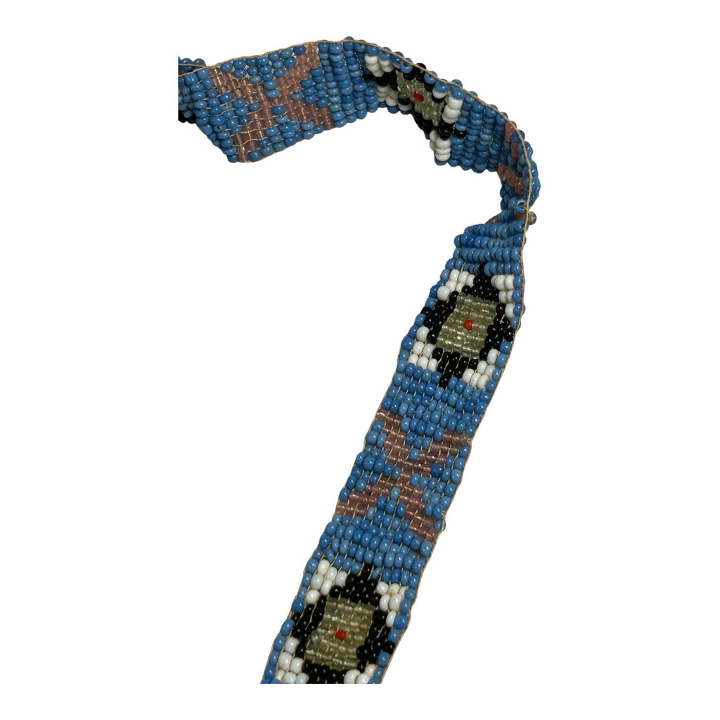 Antique Native American Ceremonial Beaded Sash Necklace