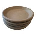 Vintage Farmhouse Terracotta Pottery Plant Saucers (Made in Italy, Set of 5)