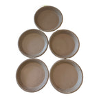 Vintage Farmhouse Terracotta Pottery Plant Saucers (Made in Italy, Set of 5)