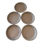 Vintage Farmhouse Terracotta Pottery Plant Saucers (Made in Italy, Set of 5)
