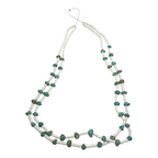 Vintage Native American Double Strand Turquoise Heishi Beaded Necklace
