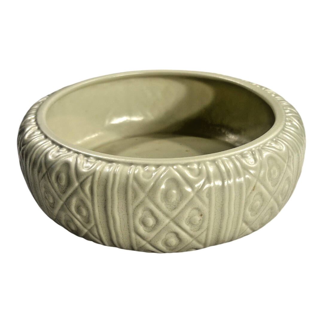 Vintage 1931 Rookwood Pottery Sage Green Low Bowl, Shape 6272