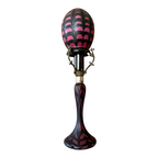 Vintage Murano Italy Handblown Purple Glass Murrine Lamp (Attr. Fratelli Toso)