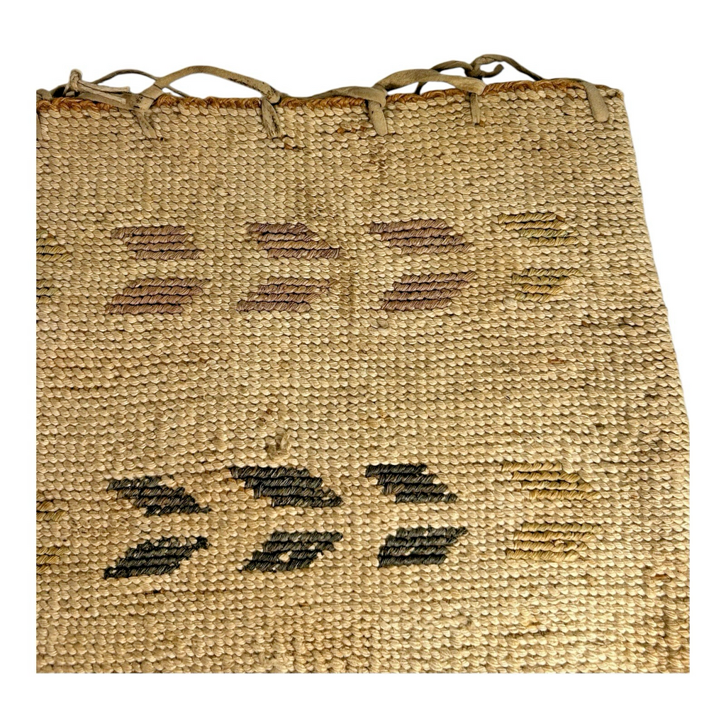 Antique Native American Nez Perce Corn Husk Woven Flat Bag