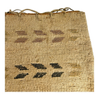 Antique Native American Nez Perce Corn Husk Woven Flat Bag