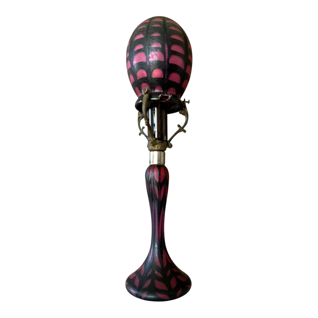 Vintage Murano Italy Handblown Purple Glass Murrine Lamp (Attr. Fratelli Toso)