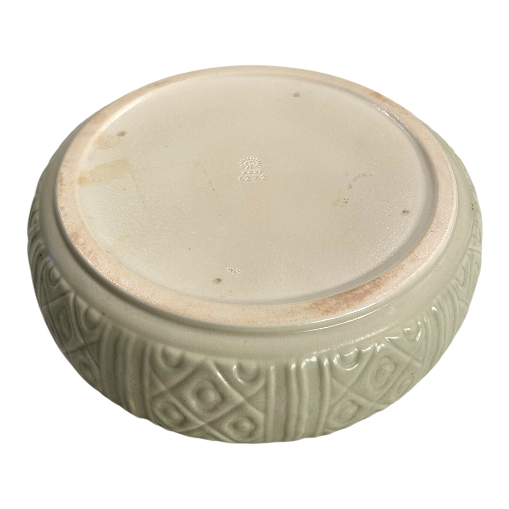 Vintage 1931 Rookwood Pottery Sage Green Low Bowl, Shape 6272