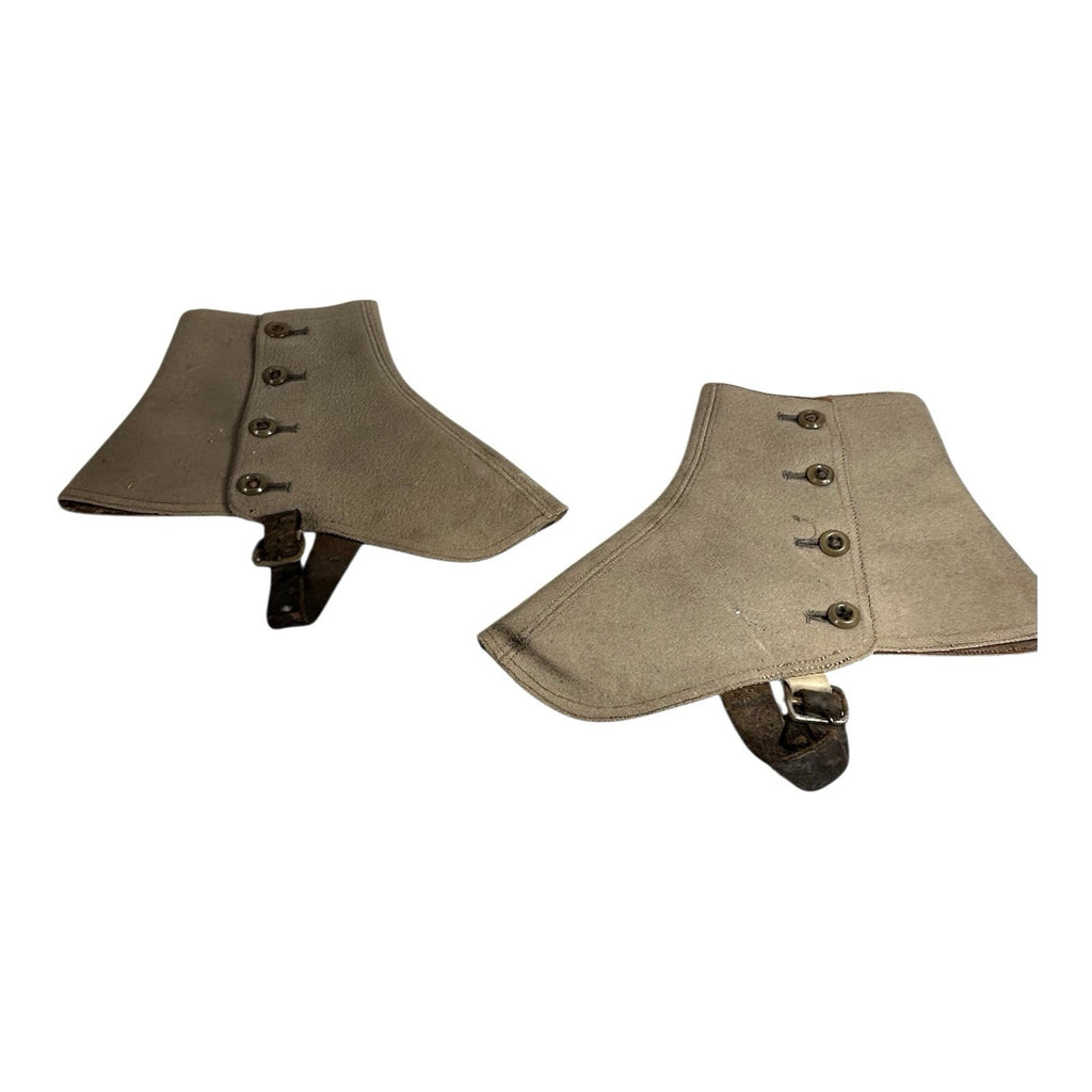 Antique WW1 World War 1 Wool Boot Spats